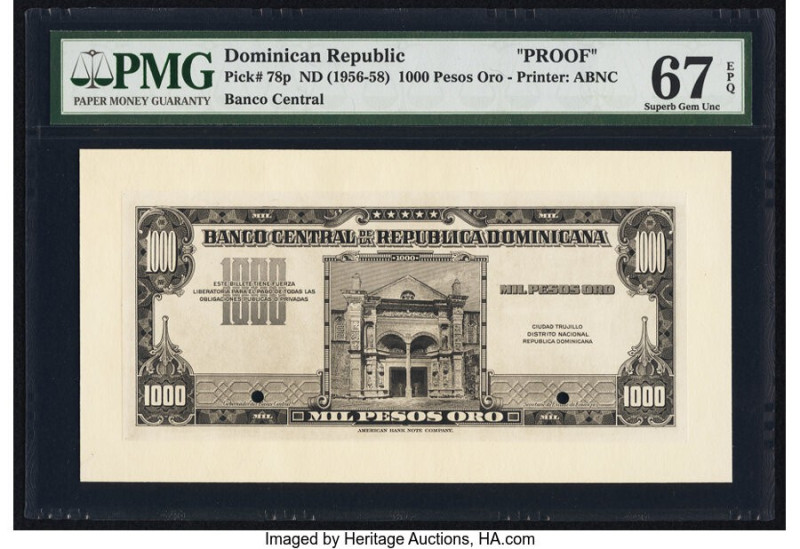 Dominican Republic Banco Central de la Republica Dominicana 1000 Pesos Oro ND (1...