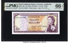 East Caribbean States Currency Authority 20 Dollars ND (1965) Pick 15g PMG Gem Uncirculated 66 EPQ. 

HID09801242017

© 2022 Heritage Auctions | All R...
