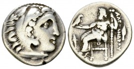 Alexander III AR Drachm, Kolophon 

Kings of Macedon. Alexander III 'the Great' (336-323 BC). AR Drachm (17-18 mm, 4.08 g). Kolophon mint, c. 322-31...