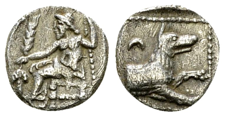 Mazaios AR Obol 

Cilicia, Tarsos. Mazaios (361-334 BC). AR Obol (9-10 mm, 0.6...