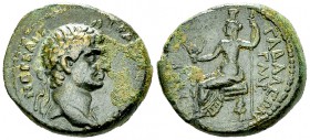 Traianus AE21, Gabala 

 Traianus (98-117 AD). AE21 (10.26 g), Seleucis and Pieria, Gabala, dated 143/128 = 98 AD.
Obv. NEΡ KAIC TΡAIA CEB ΓEΡ, Lau...