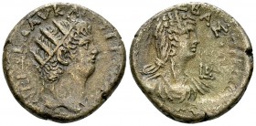 Nero and Poppaea BI Tetradrachm, Alexandria 

 Nero (54-68 AD), with Poppaea . Billon Tetradrachm (25-26 mm, 11.36 g), Alexandria, Year 10 = 63/4 AD...