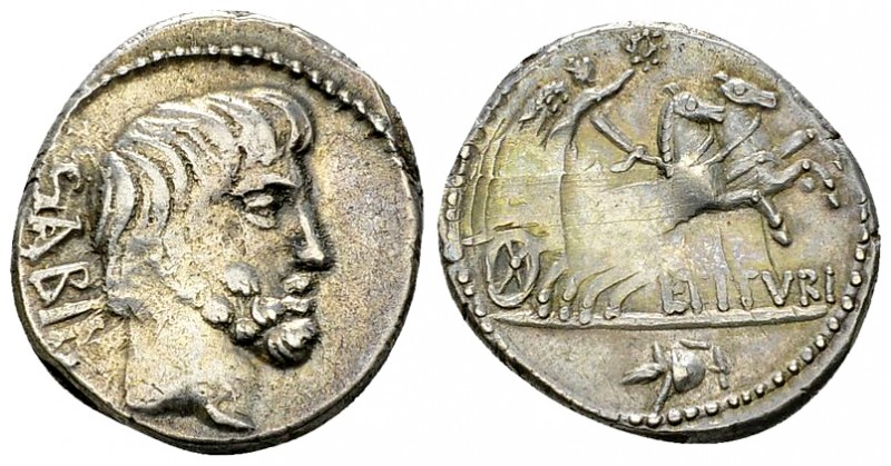L. Titurius L.f. Sabinus AR Denarius, 89 BC 

 L. Titurius L.f. Sabinus. AR De...