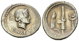 C. Norbanus AR Denarius, 83 BC 

 C. Norbanus. AR Denarius (19-21 mm, 3.92 g), Rome 83 BC.
Obv. Head of Venus to right, wearing diadem; behind, con...