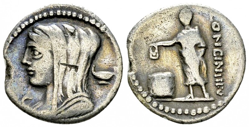 C. Cassius Longinus AR Denarius, 63 BC 

 L. Cassius Longinus . AR Denarius (1...