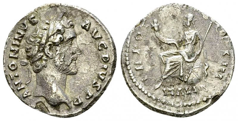 Antoninus Pius AR Denarius, Italia reverse 

 Antoninus Pius (138-161 AD). AR ...