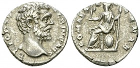 Clodius Albinus AR Denarius, Roma reverse 

 Clodius Albinus (193-196 AD). AR Denarius (17-18 mm, 2.80 g), Rome.
 Obv. D CLOD SEPT ALBIN CAES, Bare...
