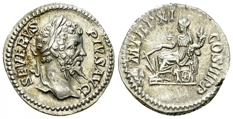 Septimius Severus AR Denarius, Fortuna reverse 

 Septimius Severus (193-211 A...