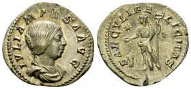 Iulia Maesa AR Denarius, Felicitas reverse 

Elagabalus (218-222 AD) for Iulia Maesa . AR Denarius (19-20 mm, 2.73 g), Rom, c. 220-221.
Obv. IVLIA ...