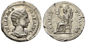 Iulia Mamaea AR Denarius, Felicitas reverse 

Severus Alexander (222-235 AD) for Iulia Mamaea . AR Denarius (20 mm, 3.00 g), Rome.
Obv. IVLIA MAMAE...