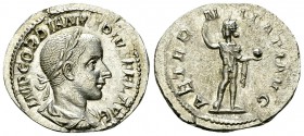 Gordianus III AR Denarius, Sol reverse 

 Gordianus III Pius (238-244 AD). AR Denarius (20-21 mm, 3.18 g), Rome.
Obv. IMP GORDIANVS PIVS FEL AVG, L...