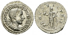 Gordianus III AR Denarius, Venus reverse 

 Gordianus III Pius (238-244 AD). AR Denarius (20-21 mm, 2.77 g), Rome.
Obv. IMP GORDIANVS PIVS FEL AVG,...