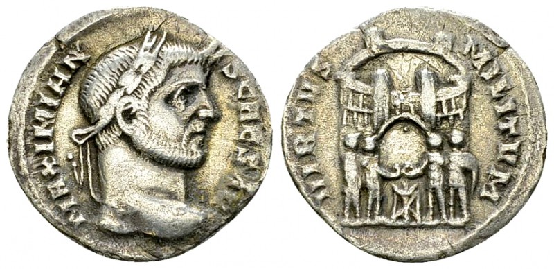 Galerius Caesar Argenteus, Ticinum, c. 294 AD 

 Galerius Caesar (293-305 AD)....
