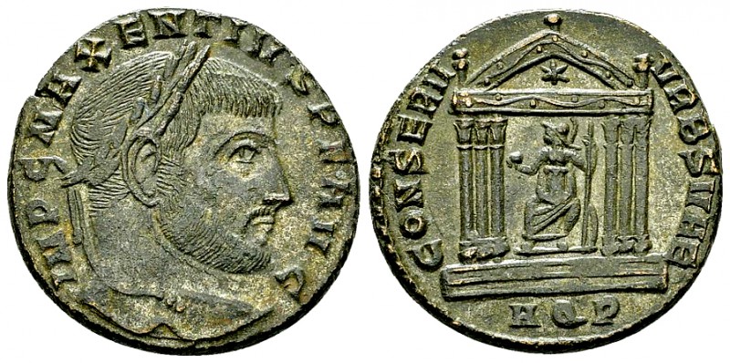 Maxentius AE Nummus, Aquileia 

 Maxentius (306-312 AD). AE Nummus (23 mm, 6.7...