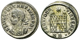 Constantius II AE Nummus, Nicomedia 

 Constantius II Caesar (324-337 AD). AE Nummus (19 mm, 3.04 g), Nicomedia 326/327.
Obv. FL IVL CONSTANTIVS NO...