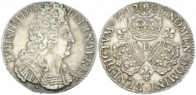 Louis XIV, AR Ecu 1712 A, Paris 

France, Royaume. Louis XIV (1643-1715). AR écu aux trois couronnes 1712 A (40 mm, 30.48 g), Paris.
Dupl. 1568; Ga...