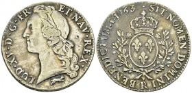 Louis XV, AR Ecu 1763 R, Orléans 

France, Royaume. Louis XV (1715-1774). AR Ecu au bandeau 1763 R (40-41 mm, 29.17 g), Orléans.
Dupl.1680.

Joli...