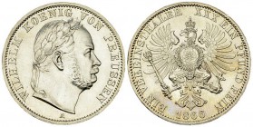 Preussen, AR Vereinstaler 1866 A 

Deutschland, Preussen . AR Vereinstaler 1866 A (33 mm, 18.48 g), auf den Sieg von 1866 über Österreich. 
AKS 117...
