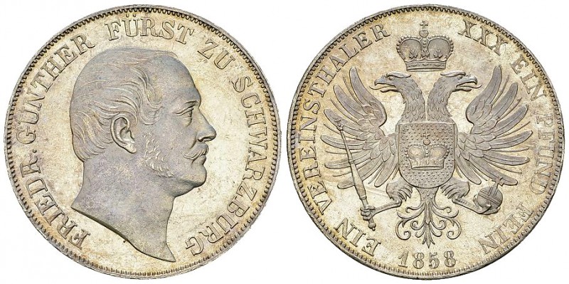 Schwarzburg-Rudolstadt, AR Vereinstaler 1858 

Deutschland, Schwarzburg-Rudols...