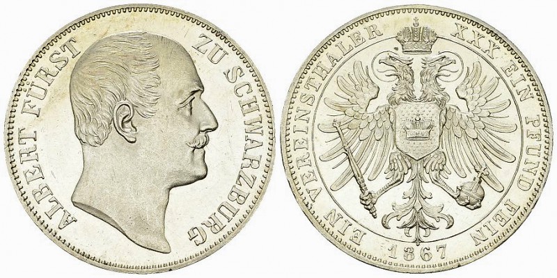 Schwarzburg-Rudolstadt, AR Vereinstaler 1867 

Deutschland, Schwarzburg-Rudols...