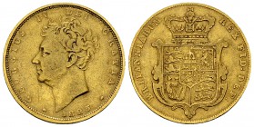 George IV AV Sovereign 1825 

 Great Britain . AV Sovereign 1825 (7.80 g).
KM 696.

Fine to very fine.