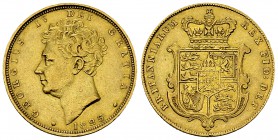 George IV AV Sovereign 1825 

 Great Britain . AV Sovereign 1825 (7.94 g).
KM 696.

Very fine to extremely fine.