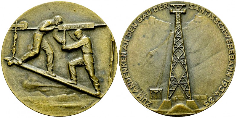 Säntis, AE Medaille 1935 

Schweiz, Appenzell Ausserrhoden. Säntis . AE Medail...