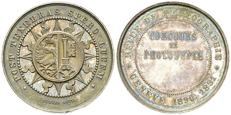 Genf, AR Medaille 1891, Concours de Phototypie 

Schweiz, Genf . AR Medaille 1...
