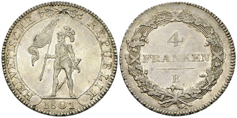 Helvetische Republik, AR Neutaler 1801 

Schweiz, Helvetische Republik . AR Ne...