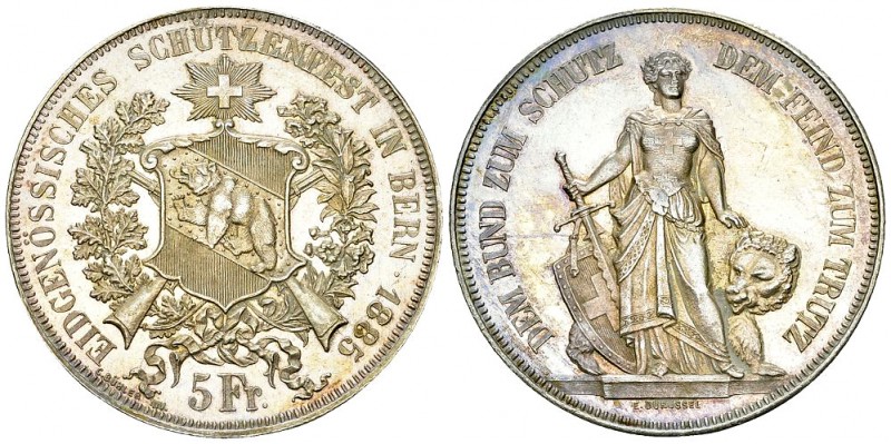 Bern, AR 5 Franken 1885 

 Schweiz, Eidgenossenschaft. AR 5 Franken 1885 (25.0...