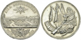 Bern, WM Medaille 1885, selten 

Schweiz, Bern . Weissmetall-Medaille 1885 (48 mm, 34.78 g), auf das Eidgenössische Schützenfest.
Richter 196d.

...
