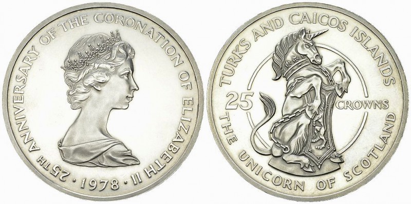 Turks & Caicos Islands, AR 25 Crowns 1978 

Great Britain, Turks &amp; Caicos ...