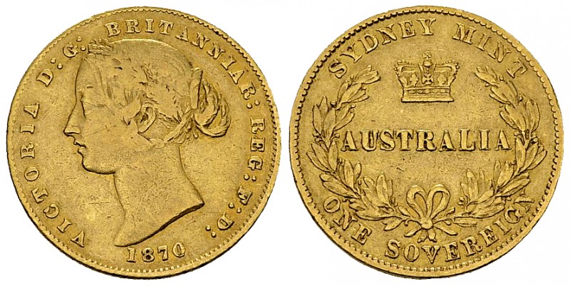 Australia AV Sovereign 1870 

Australia. Victoria (1837-1901). AV Sovereign 18...