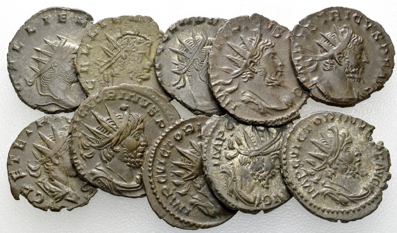 Lot of 10 Roman imperial AE antoniniani 

Lot of ten (10) Roman Imperial AE An...