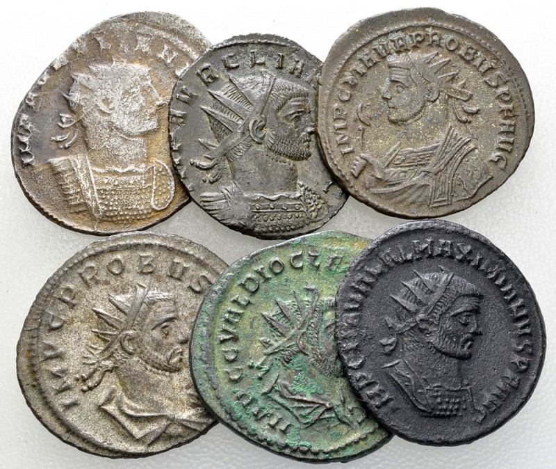 Lot of 6 Roman imperial AE antoniniani 

Lot of six (6) Roman imperial AE anto...
