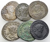 Lot of 6 Roman imperial AE antoniniani 

Lot of six (6) Roman imperial AE antoniniani: Aurelianus (2), Probus (2), Diocletianus, and Maximianus Herc...