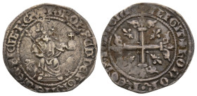Napoli, Carlo II d'Angio' 1285-1309
Gigliato, AG 3.8 g.
Ref : MIR 24
Conservation : TB+
