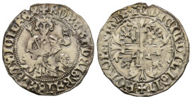 Napoli, Roberto d'Angio' 1309-1343
Gigliato, AG 3.94 g.
Ref : MIR 28
Conservation : TTB-SUP