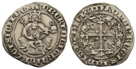 Napoli, Roberto d'Angio' 1309-1343
Gigliato, AG 3.89 g.
Ref : MIR 28
Conservation : TTB-SUP