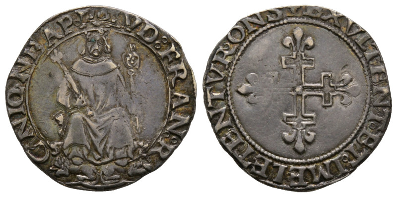 Napoli, Luigi XII 1501-1503
Carlino, AG 3.27 g.
Ref : MIR 112 (R2)
Conservation ...