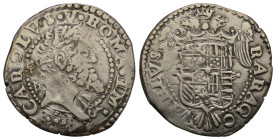 Napoli, Carlo V 1516-1556
Tari, AG 6.11 g. 
Ref : MIR 142/2 
Conservation : nettoyage sinon TTB+