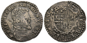 Napoli, Filippo II 1554-1598, Secondo periodo
1/2 Ducato, AG 15.00 g.
Ref : MIR 171/1
Conservation : TTB/SUP