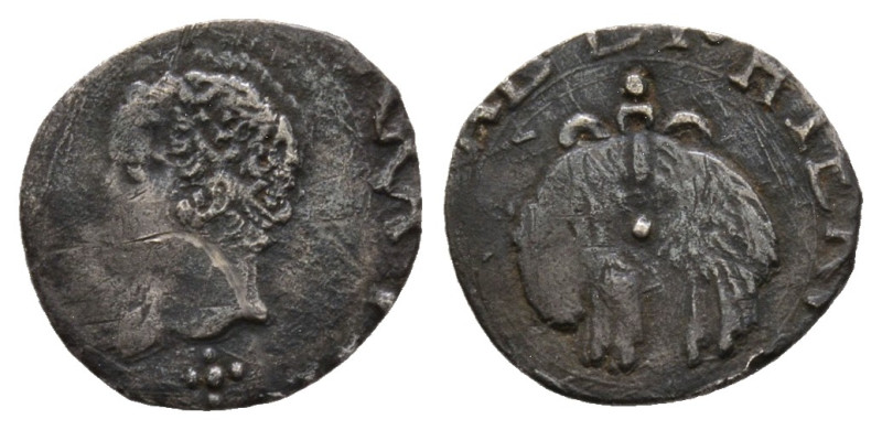 Napoli, Filippo III 1598-1621
1/2 Carlino o Zanetta, AG 0.8 g.
Ref : MIR 214 (R ...