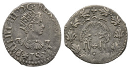 Napoli, Filippo III 1598-1621
1/2 Carlino o Zanetta, AG 1.37 g.
Ref : MIR 215 (R)
Conservation : Superbe. Rare