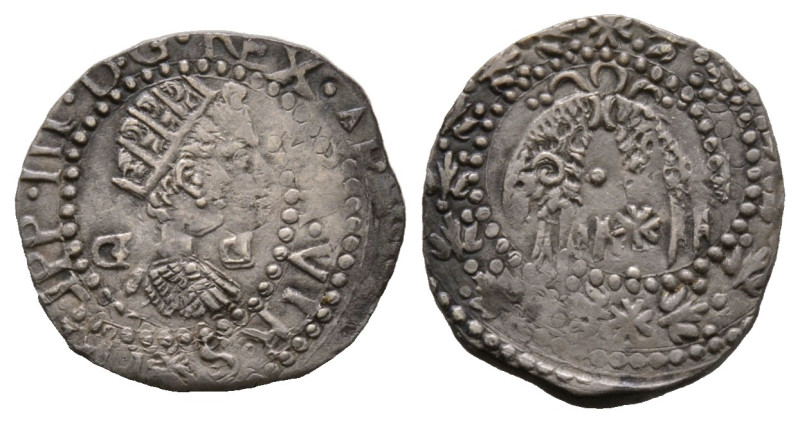 Napoli, Filippo III 1598-1621
1/2 Carlino o Zanetta, AG 0.9 g.
Ref : MIR 215 (R ...