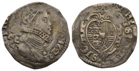 Napoli, Filippo IV 1621-1665
Tari, 1623, AG 5.75 g.
Ref : MIR 245/6 (R2)
Conservation : TB-TTB