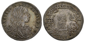 Napoli, Carlo II 1674-1700
Carlino, 1686, AG 2.7 g.
Ref : MIR 301/5
Conservation : TTB-SUP