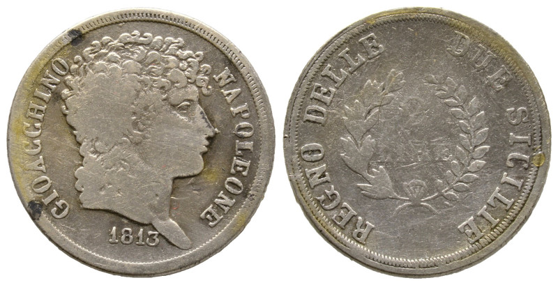 Napoli, Gioacchino Murat 1808-1815
2 Lire, 1813, AG 9.63 g.
Ref : MIR 442
Conser...
