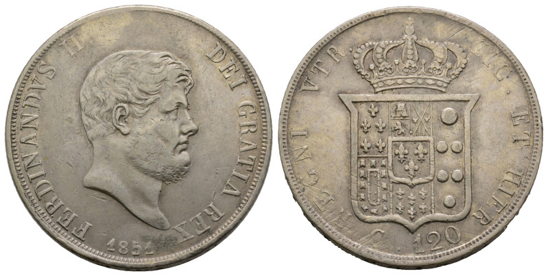 Napoli, Ferdinando II di Borbone 1830-1859
120 Grana, 1851, AG 27.5 g.
Ref : MIR...