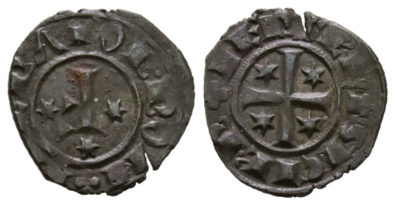 Brindisi, Federico II Re e Imperatore 1197-1250
Denaro, Mi 0.87 g.
Ref : MIR 300...